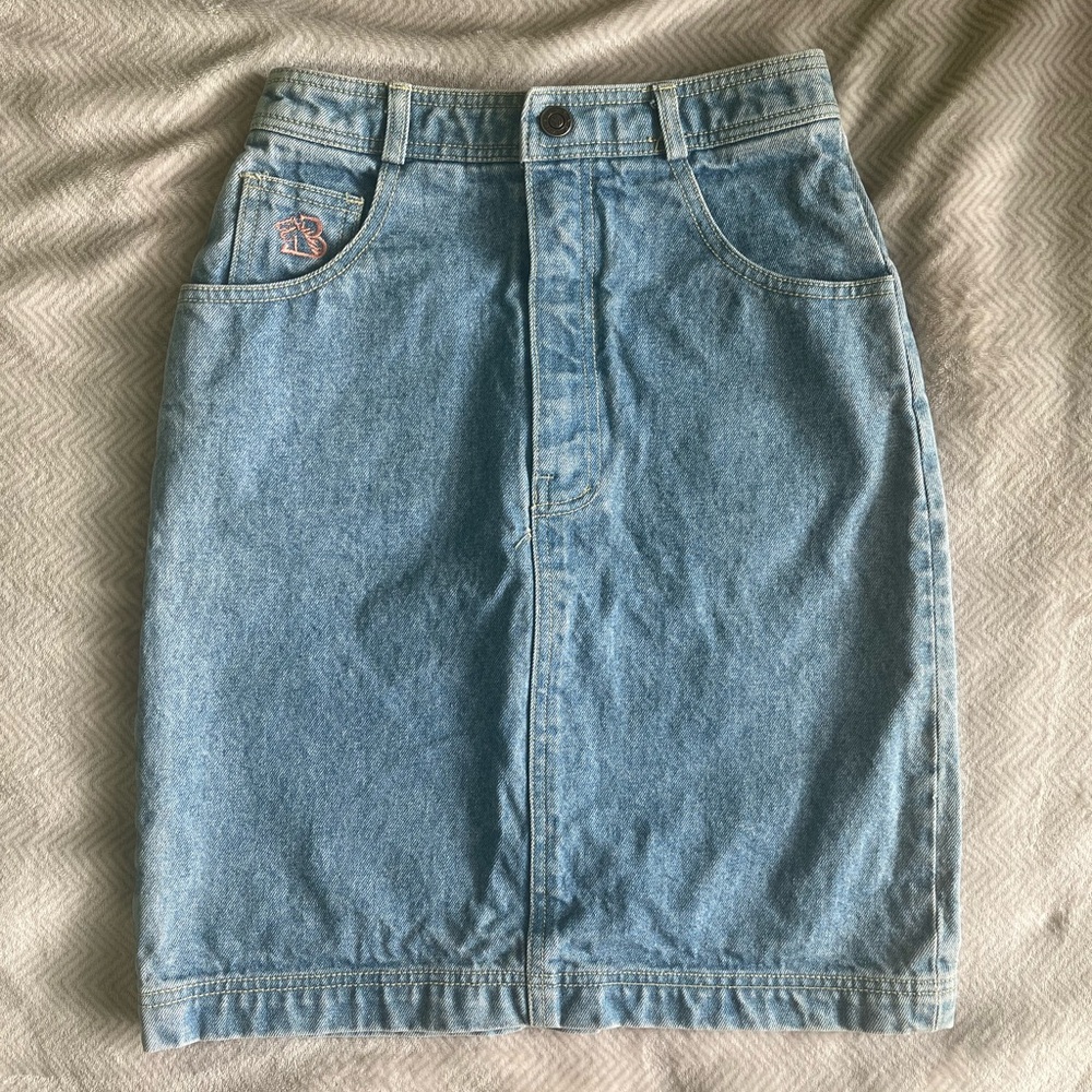 🌀Vintage 1992 Bigsko Casual Denim Skirt🌀